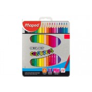 LÁPIZ DE COLOR MAPED PEPS X12 EN ESTUCHE DE METAL